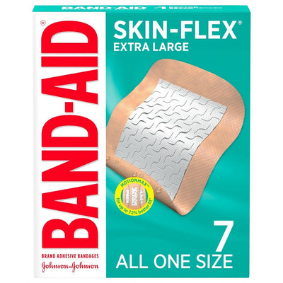 Band-Aid Bandages Adhesifs Extra Large Skin Flex - 7 Compte