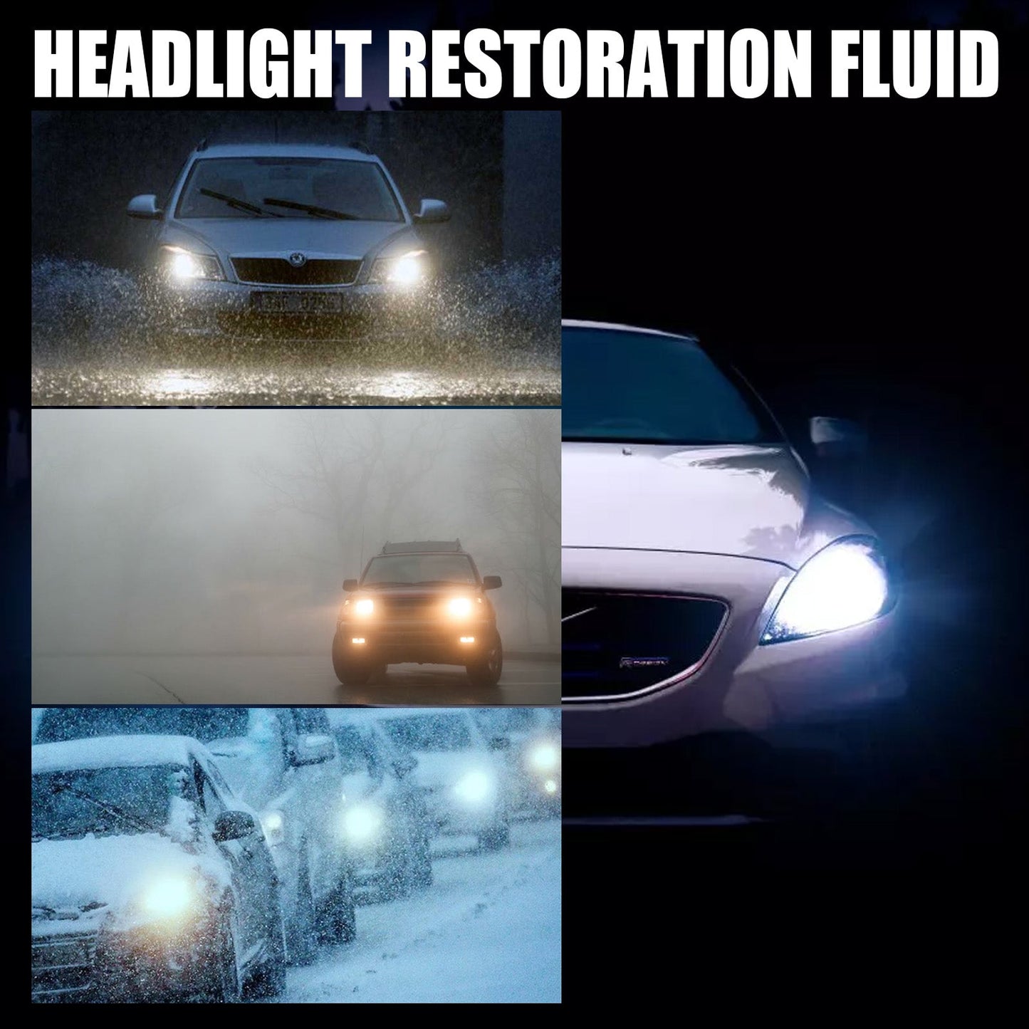 Premium Headlight Restoration Fluid for Clear Visibility