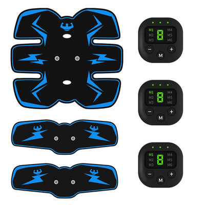 EMS Muscle Stimulator with LED Display USB Rechargeable Abdominal Belt Work Out Power Fitness Abdominal Men Women - Korvel