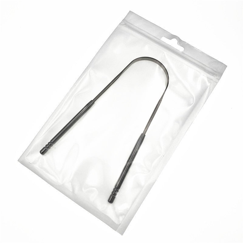 Stainless steel 304 tongue scraper, tongue coating cleaner, tongue scraper, tongue coating brush, oral care tool - Korvel