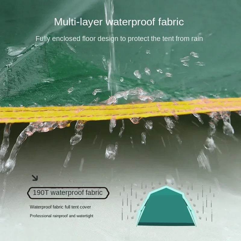 Premium 2-Person Pop-Up Camping Tent - Quick Setup & Breathable