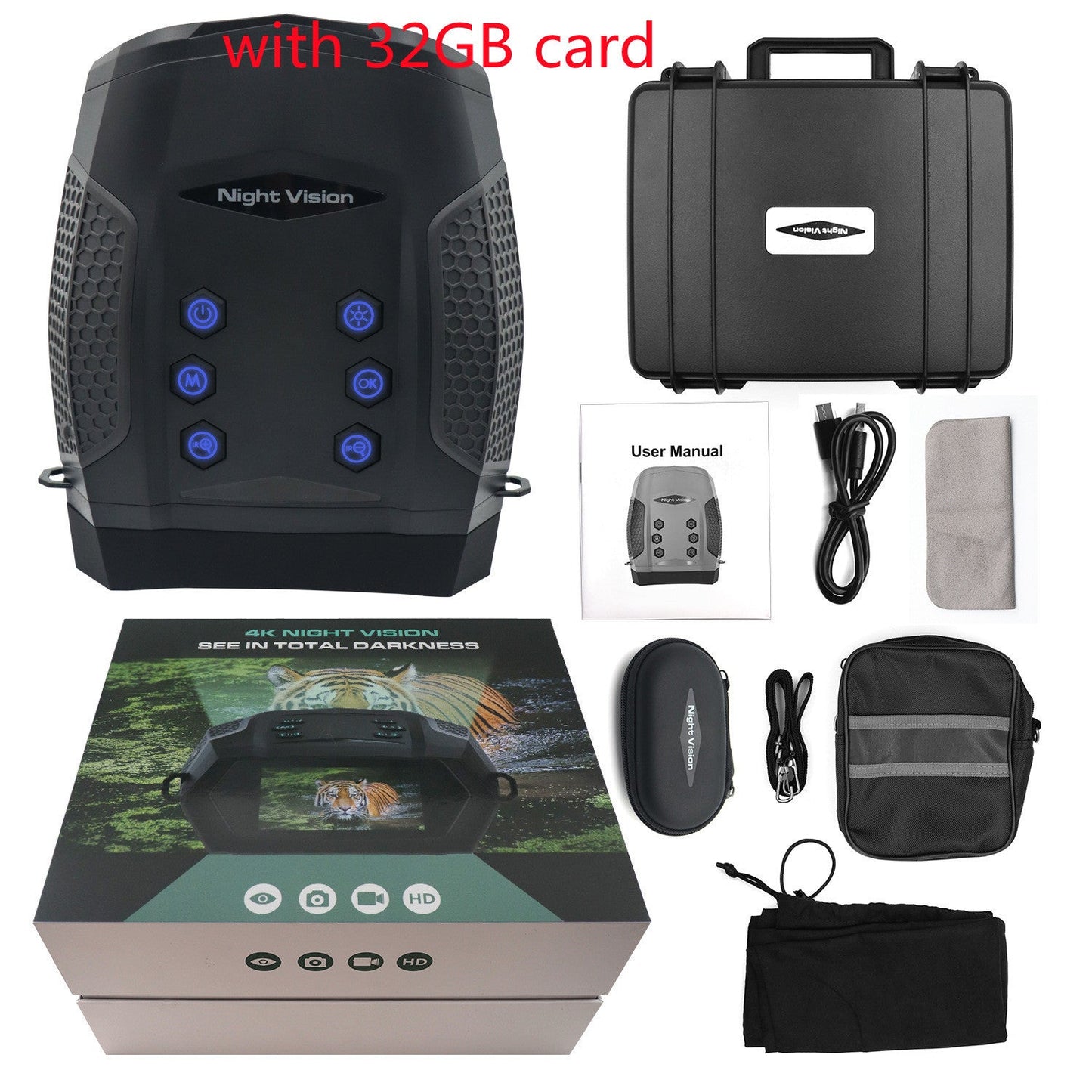 4K High Definition Low Light Night Vision Telescope