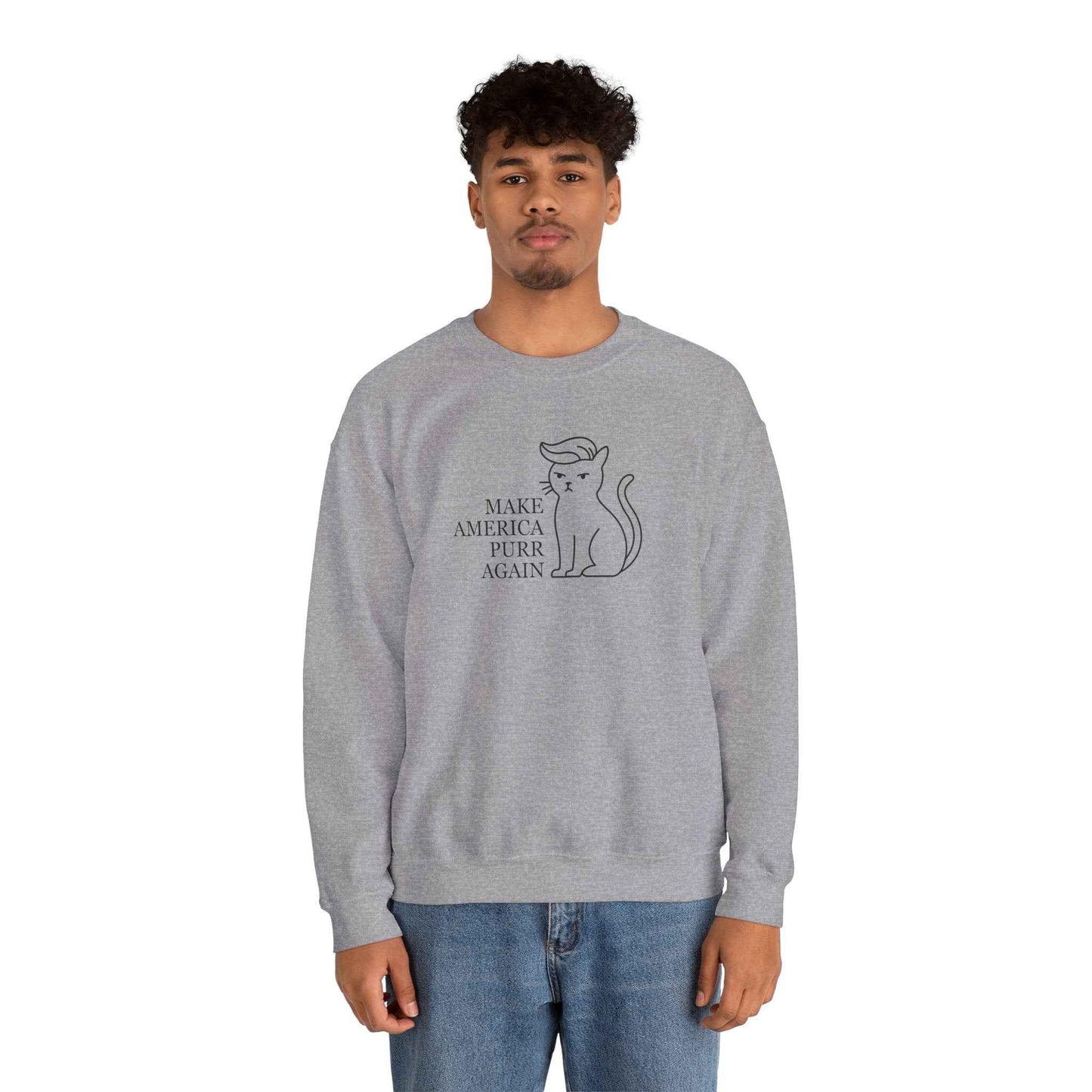Rendre l'Amérique Purr à Nouveau Sweatshirt Parodique de Chat