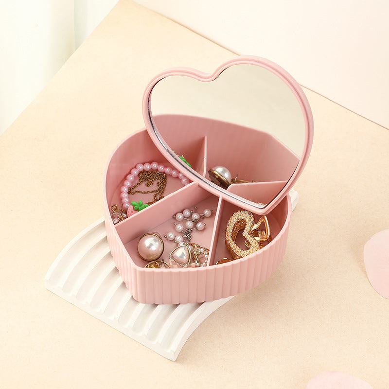 Luxury Large Capacity Jewelry Storage Box with Mirror