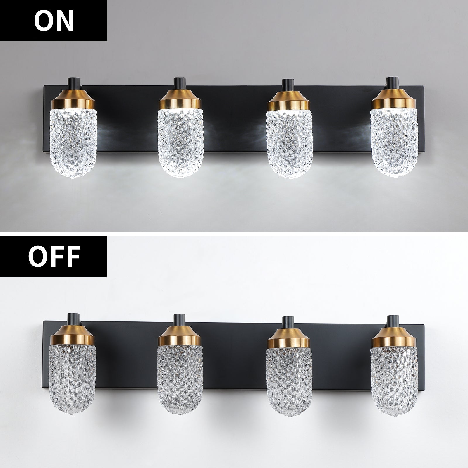 Vanity  Lights With 4 LED Bulbs For Bathroom  Lighting - Korvel