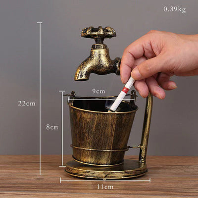 Retro Creative Iron Ashtray for Home & Office