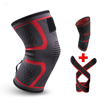 1PC New Band Removable Pressurized Knee Pads Braces Knee Support Crossfit Fitness Running Sports Knee Protector Knee Sleeve - Korvel
