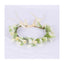 Spring flower wreath fresh simulation flower headdress green plants flowers wedding flower wreath - Korvel