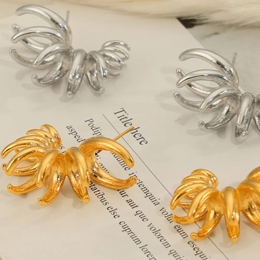 Titanium Steel Irregular Shape Earrings - Korvel