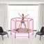 55'' Toddlers Trampoline with Safety Enclosure Net and Balls, Indoor Outdoor Mini Trampoline for Kids - Korvel