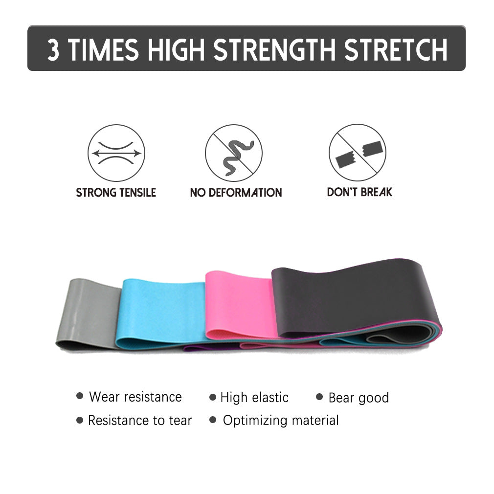 Yoga Fitness Tension Belt Anti-Skid New Latex Elastic Belt Squatting Hip Lifting Resistance Belt Elastic Belt Suit - Korvel