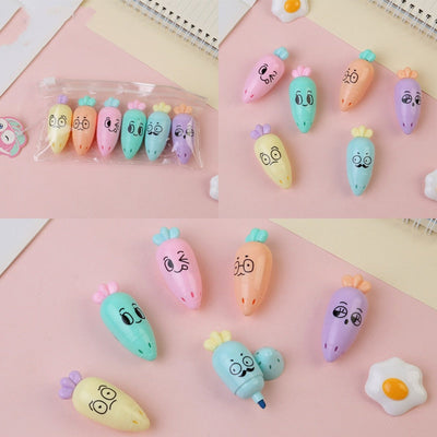 Cute Mini Highlighter - Kawaii Cartoon Design for School & Office