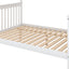 Elegant Twin over Full Bunk Bed with Trundle and Staircase - White