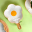 Creative Sun Egg Ceramic Bowl and Dish Set Cute Rice Bowl, Plate, Handle, Plate, Tableware, Home Breakfast Soup Plate - Korvel