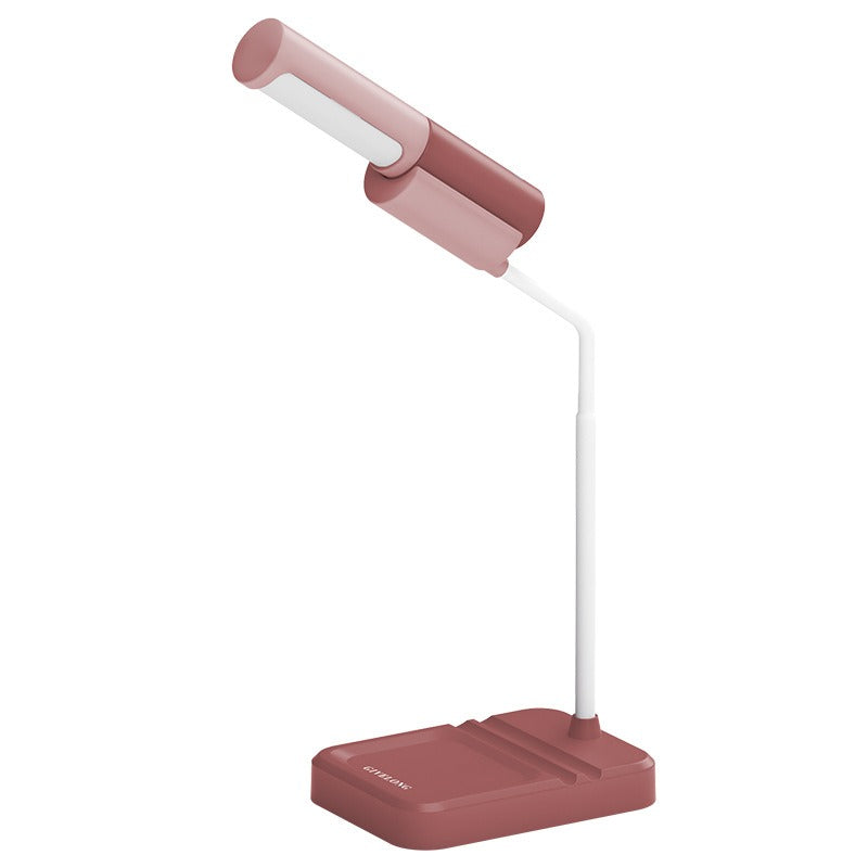 New LED Simple Eye Protection Desk Lamp USB Rechargeable Infinitely Variable Light Student Reading Desktop Small Desk Lamp - Korvel