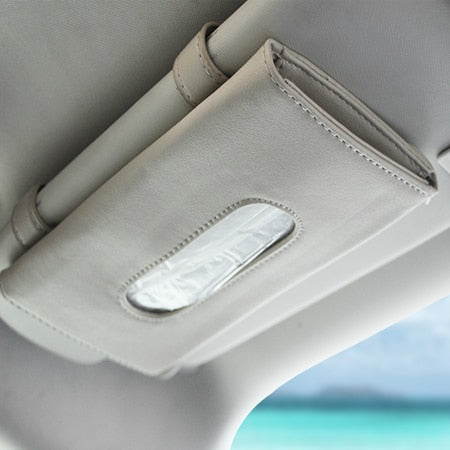 1 Pcs Car Tissue Box Towel Sets Car Sun Visor Tissue Box Holder Auto Interior Storage Decoration for BMW Car Accessories - Korvel