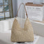 Hollow out straw woven bag woven belt armpit bag - Korvel