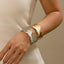 Versatile Irregular Opening Bracelet in Metal Style