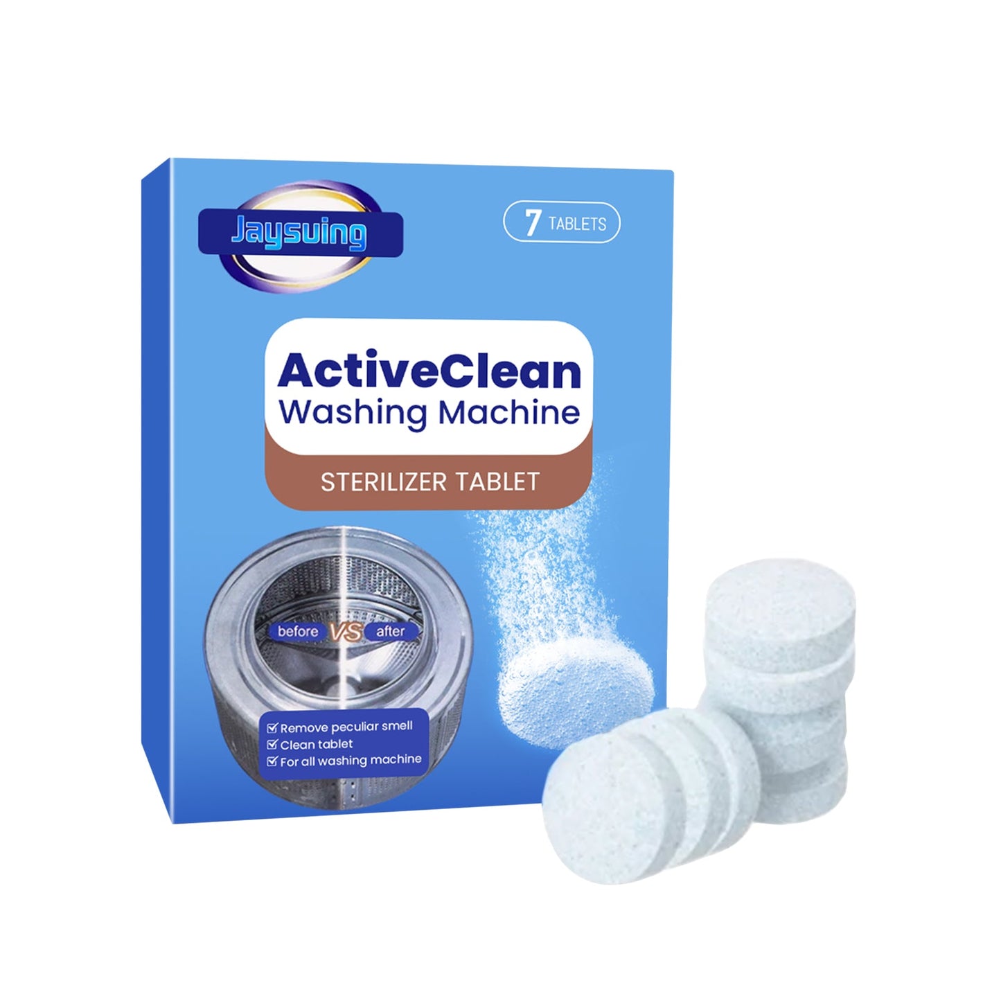 Washing Machine Cleaning Tablets, Washing Machine Slot Automatic Drum Cleaning Dirt And Odor Cleaning Tablets - Korvel