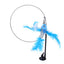 Suction cup cat toy stick that can be attached and held with steel wire multi head interchangeable cat toy and pet supplies - Korvel
