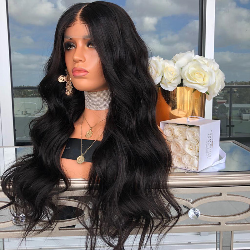 European And American Style New Wig Women's Mid-Section Long Curly Hair Fluffy Chemical Fiber Hair Lace Headgear - Korvel
