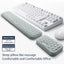 Keyboard mouse wrist rest ergonomic office typing protect relax wrist memory foam mouse pad computer notebook mouse pad - Korvel