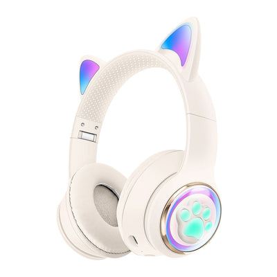 Luminous Cat Ears Bluetooth Over-Ear Headphones