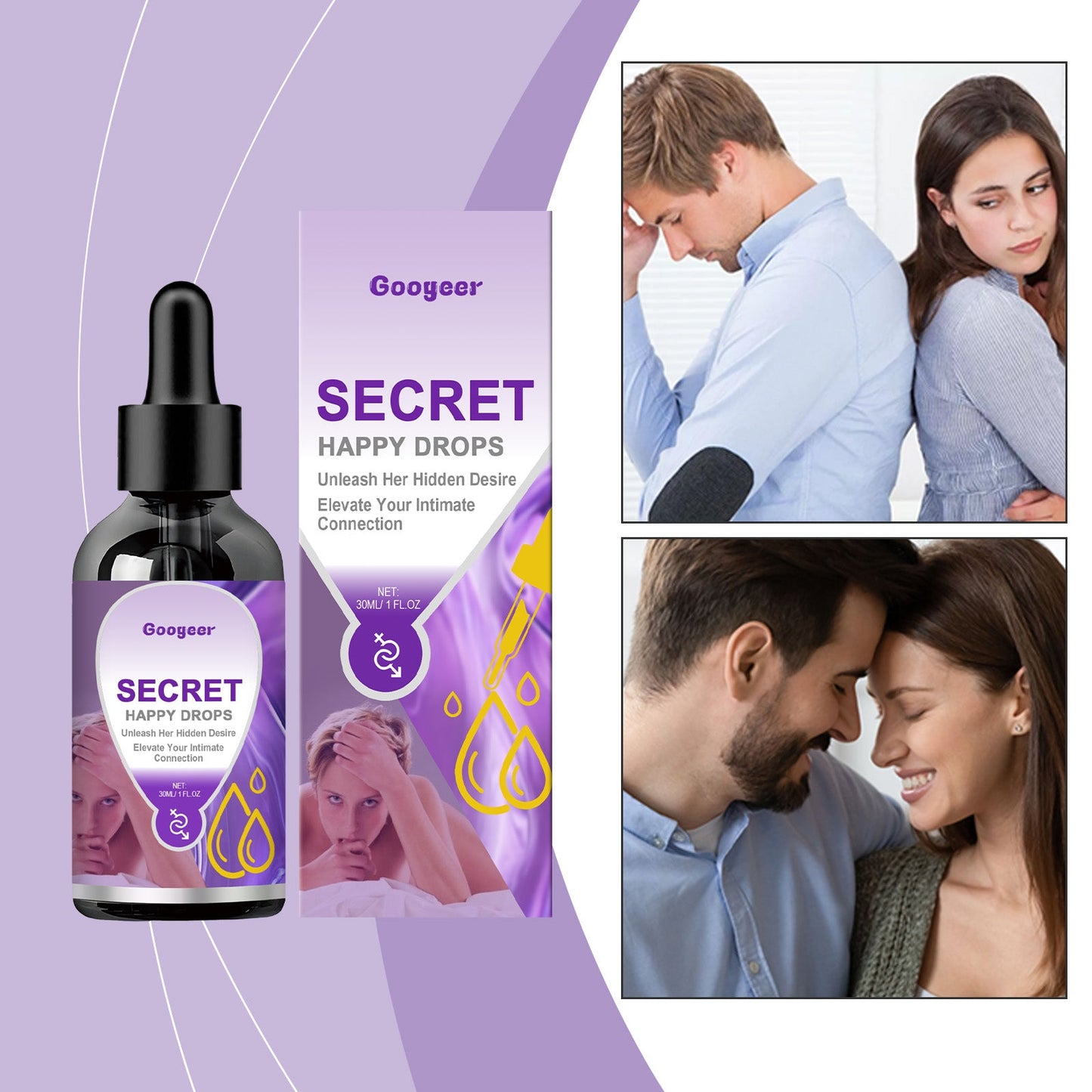 Secret Happiness Drops, Body Supplement Secret Happiness Drops Body Care - Korvel