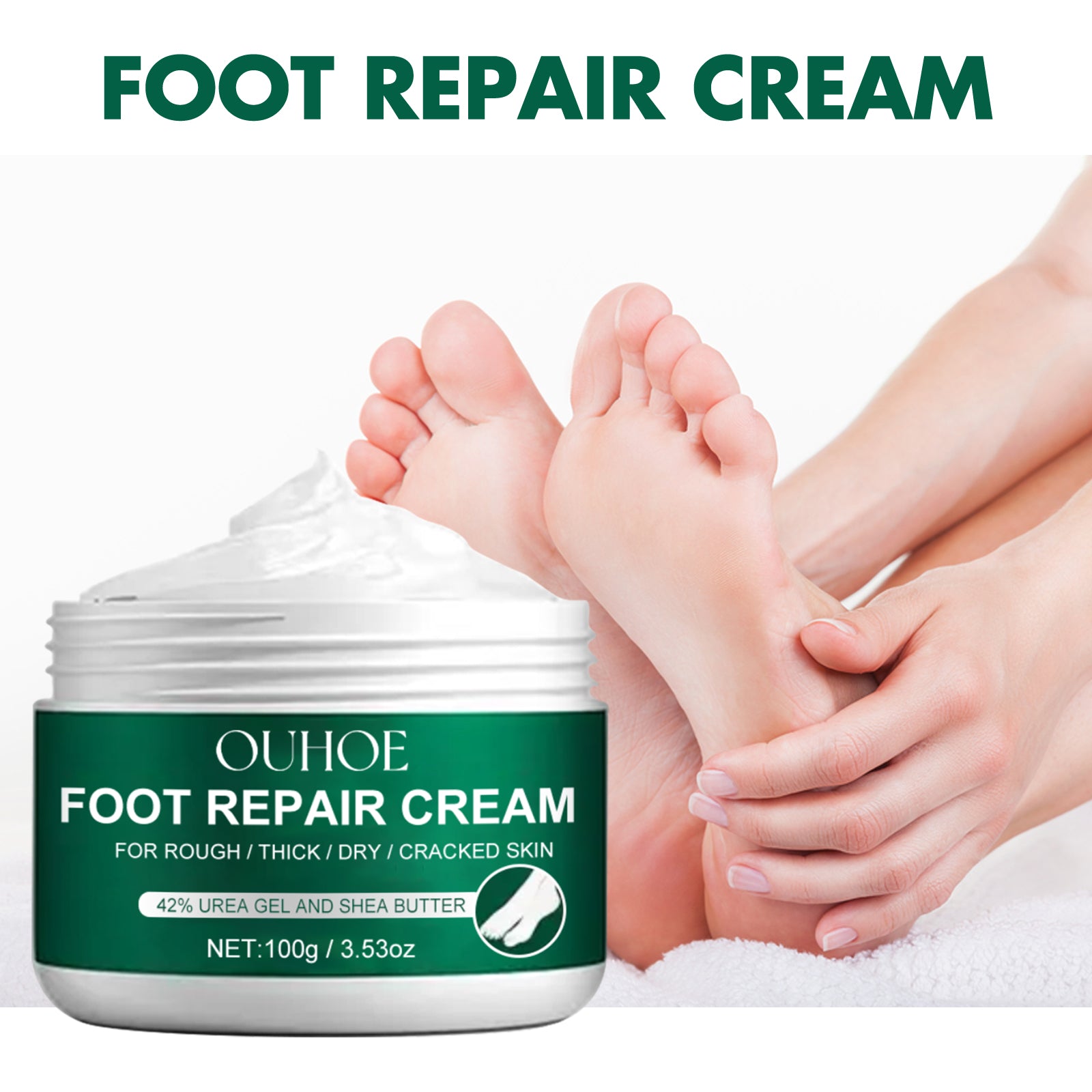 Foot Repair Cream, Repair Heel Crack Dry Itching Skin Nourishing Moisturizing Moisturizing Foot Care Cream - Korvel