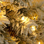 A set of 4 artificial Christmas trees, including flower garlands, flower garlands, and 2 entrance trees, with LED lights - Korvel