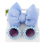 Personalized girl fashion glasses, baby headband set, sun visor - Korvel