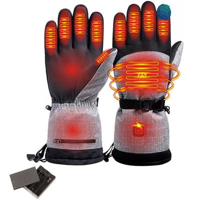 Intelligent temperature control heating gloves USB charging heating outdoor skiing cycling electric heating gloves - Korvel