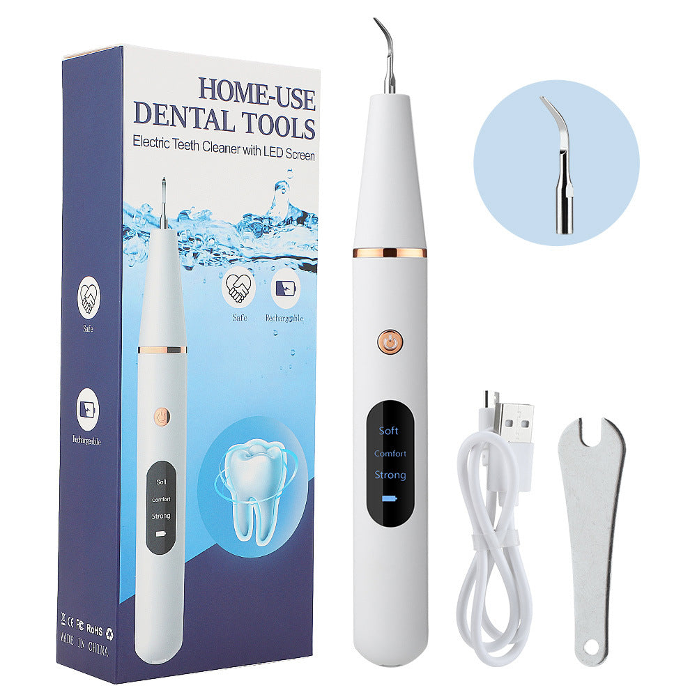 Intelligent Ultrasonic Tooth Cleaner with 3 Speed Settings