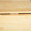Kitchen Island & Kitchen Cart Mobile Kitehcn Island with Extensible Rubber Wood Table Top - Korvel