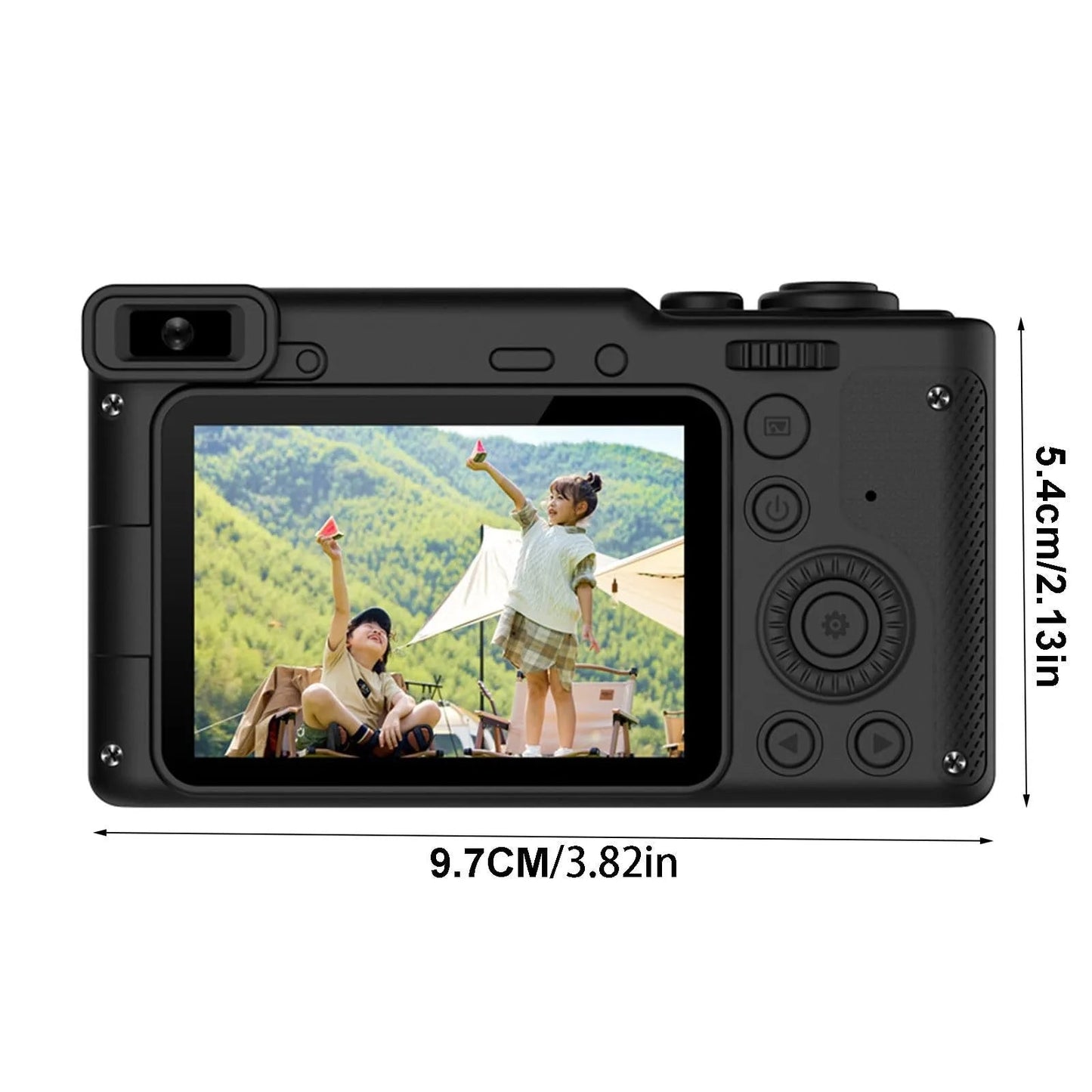 40MP Compact Digital Camera with 8X Zoom for Kids