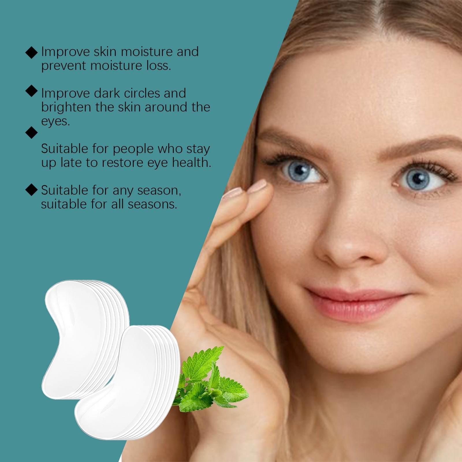 Hydrating Eye Mask Gently Moisturizes And Hydrates To Improve Eye Skin Nourishing And Repairing Eye Mask - Korvel