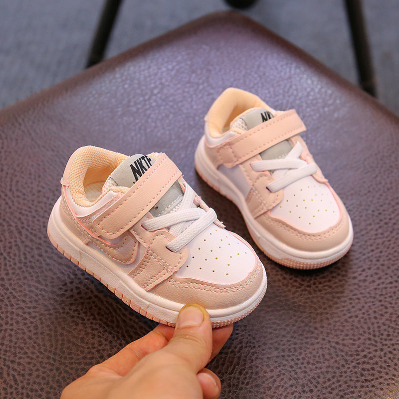 Children's Sneakers Spring And Autumn Children's Sports Shoes Boys Baby Shoes Casual Shoes Girls White Shoes - Korvel