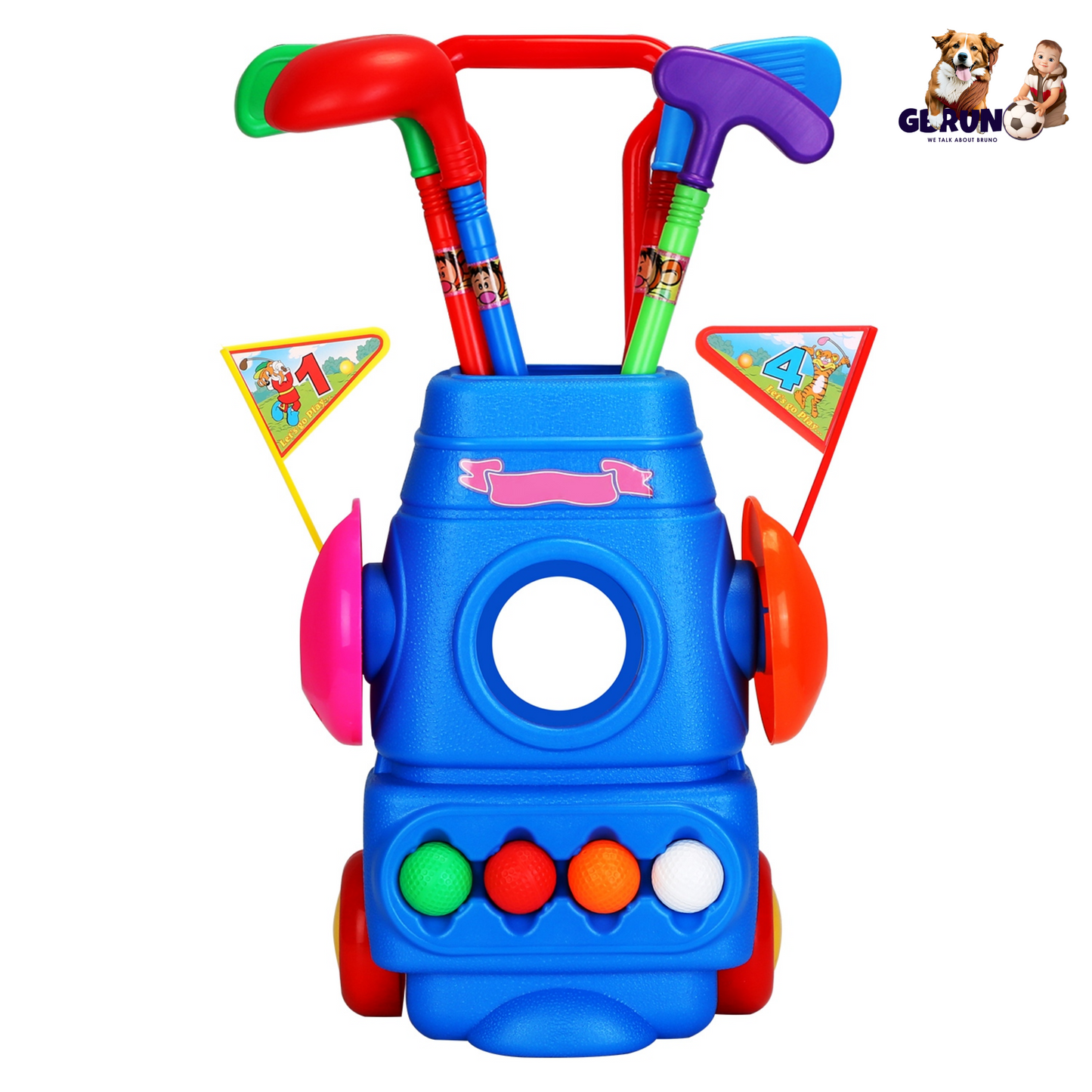 Ensemble de golf pour tout-petits GBruno - Jouet de golf complet pour enfants