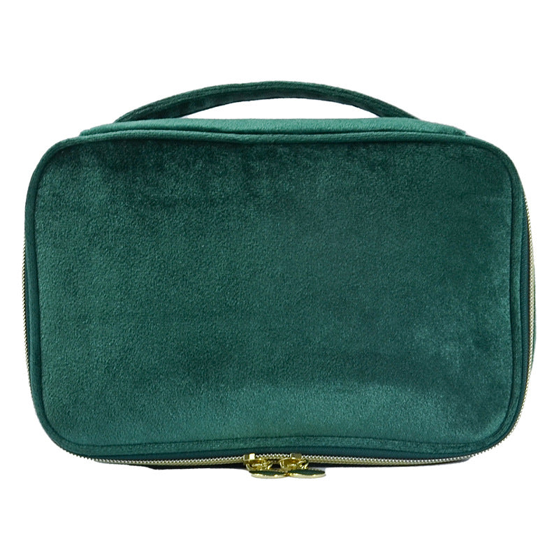 Sac à maquillage en flanelle - Portable et spacieux