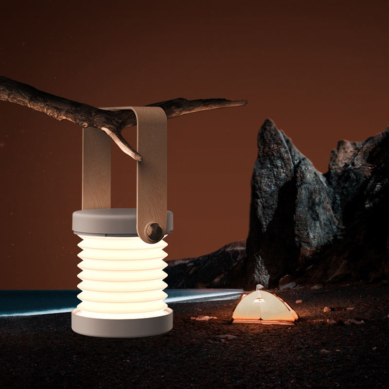 Foldable Touch Dimmable LED Night Light - Portable Lantern