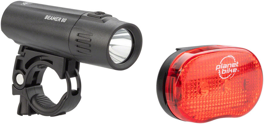 Juego de faros Planet Bike Beamer 80 y Blinky 3