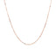 Cadena Clásica de Caja de Oro Rosa de 14k - 0.6mm