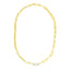 Collier en chaîne en or jaune 14k avec maillon en diamant