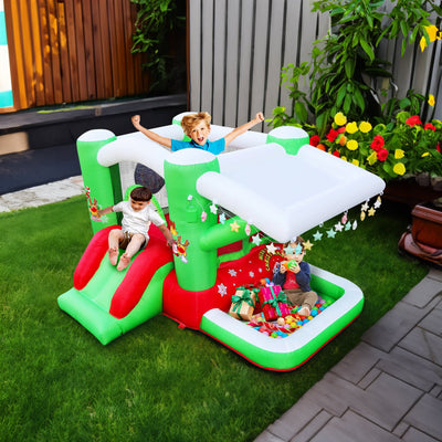 Christmas Jump 'n Slide Inflatable Bouncer for Kids
