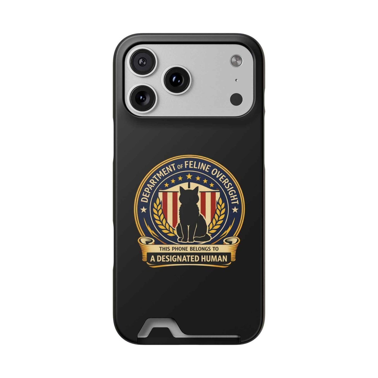 Department of Feline Oversight MagSafe iPhone Case - Designated Human Edition