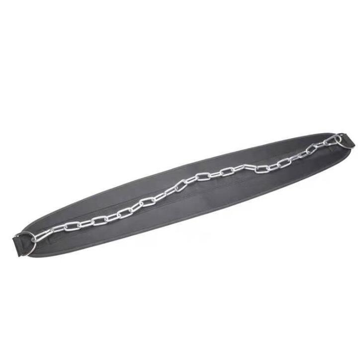 Thick Neoprene Weight Lifting Belt with Chain Dipping Belt for Pull Up Chin Up Kettlebell Barbell Fitness Bodybuilding Gym Belt - Korvel