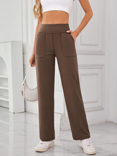 Pantalons Actifs Taille Haute Lovelet avec Poches