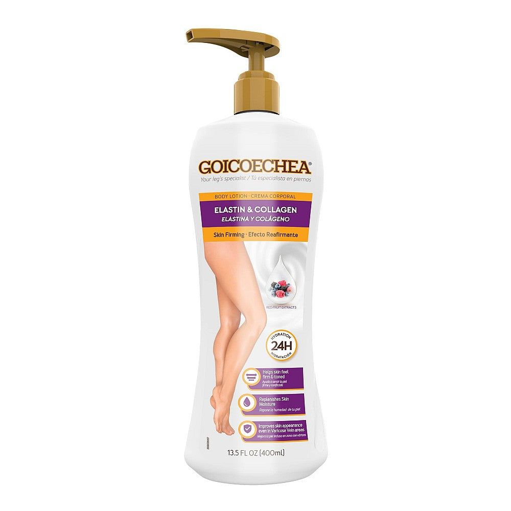 Lotion Corporelle Goicoechea avec Élastine, Collagène et Extraits Asiatiques - 13,5 Oz