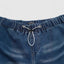Jeans larges plissés taille mi-haute pour femmes