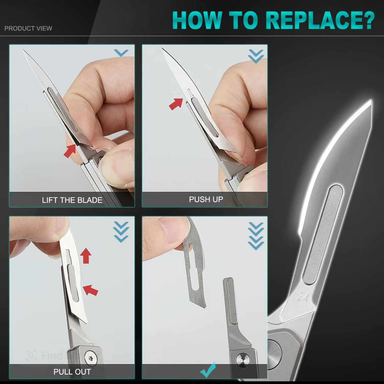 EdgeLite Folding Scalpel - Korvel